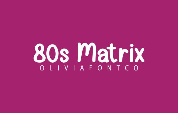 80s Matrix Font - Featured Image