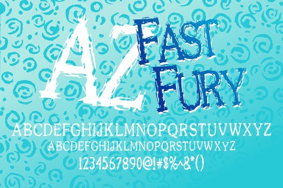 AZ Fast Fury Font - Featured Image