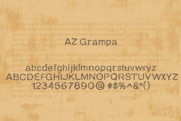 AZ Grampa Font - Featured Image