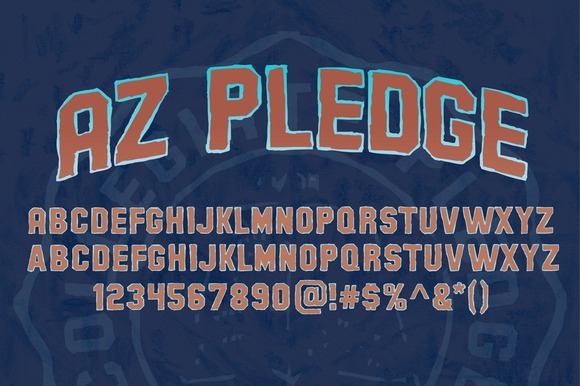 AZ Pledge Font - Featured Image