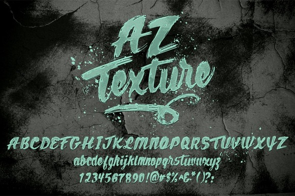 AZ Texture Font - Featured Image