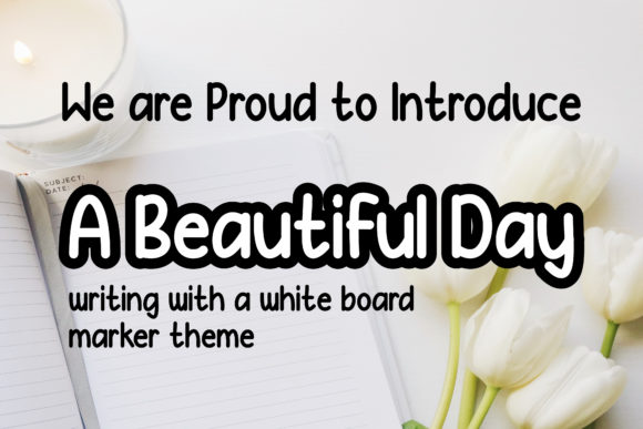 A Beautiful Day Font - Featured Image