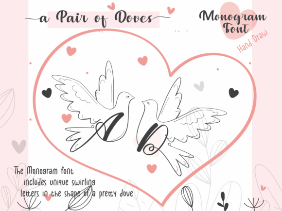 A Pair of Doves Font - Featured Image