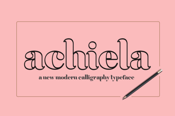 Achiela Family Font - Featured Image