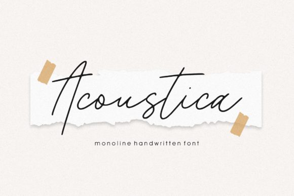 Acoustica Font - Featured Image