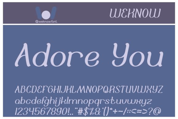 Adore You Font - Featured Image