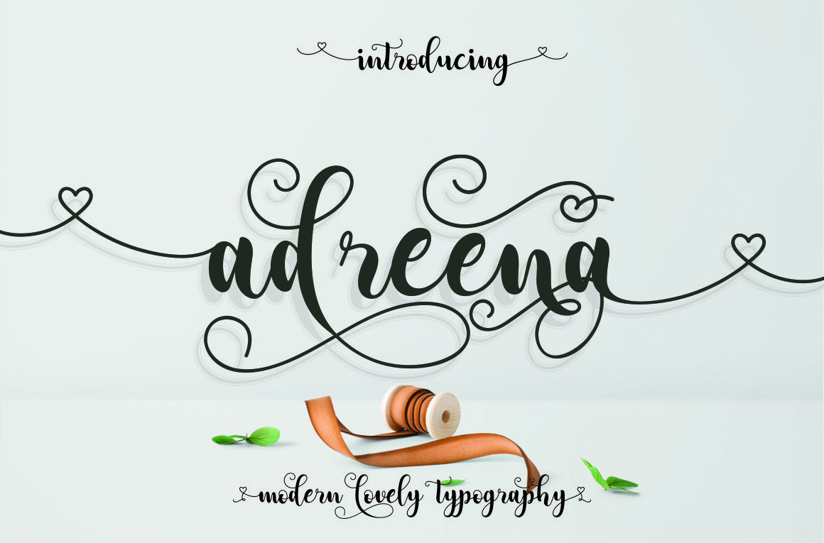 Adreena Script Font - Featured Image