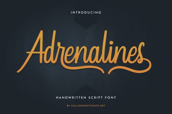 Adrenalines Font - Featured Image