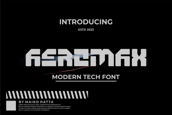 Aeromax Font - Featured Image