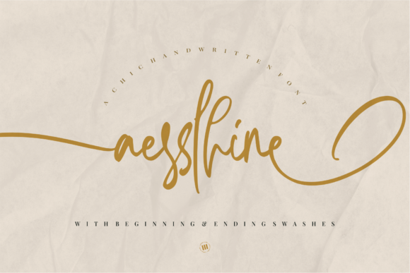 Aesslhine Font - Featured Image