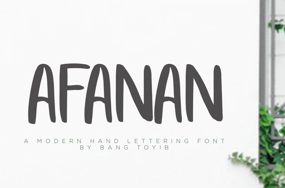Afanan Font - Featured Image