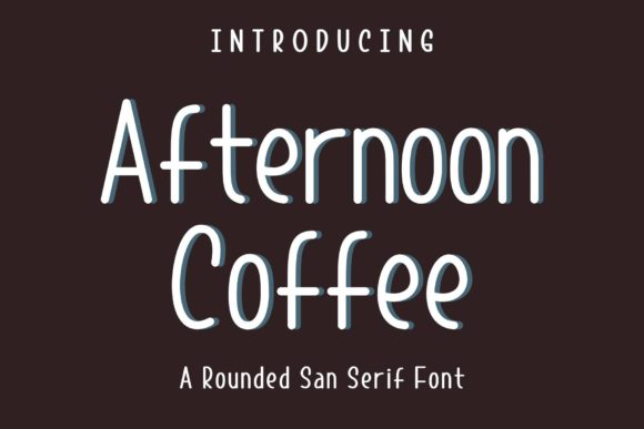 Afternoon Coffee Font - Featured Image