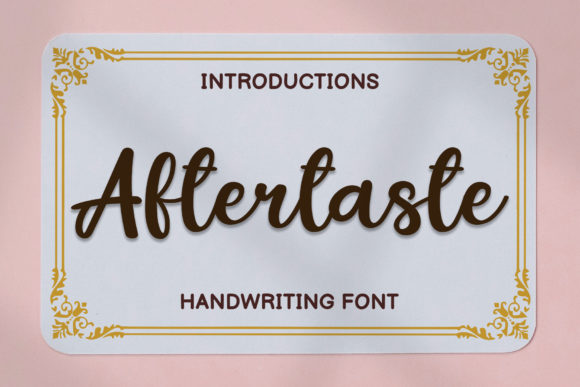 Aftertaste Font - Featured Image