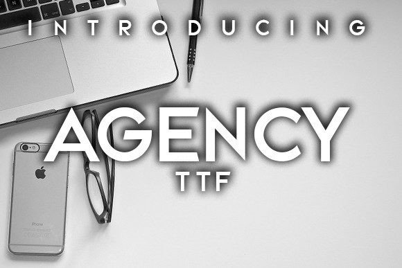 Agency Font - Featured Image