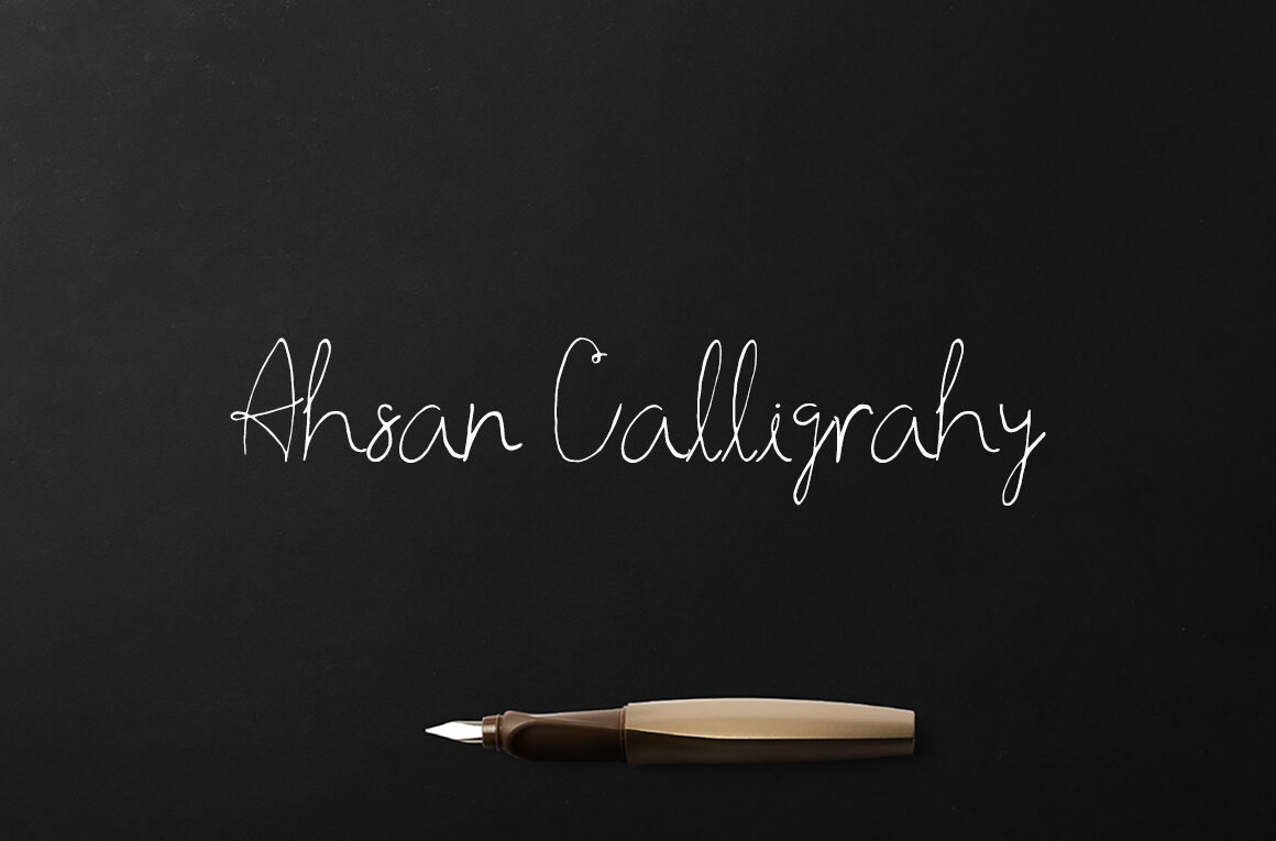 Ahsan Calligraphy Font - Featured Image