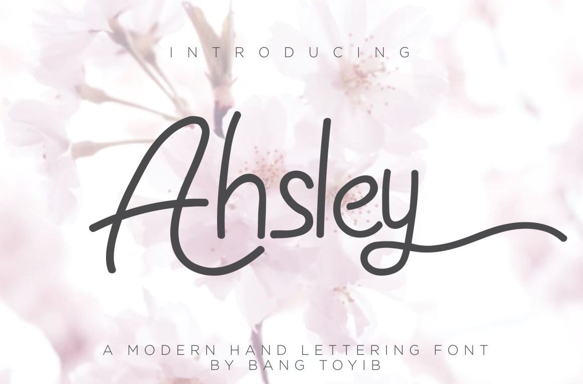 Ahsley Font - Featured Image