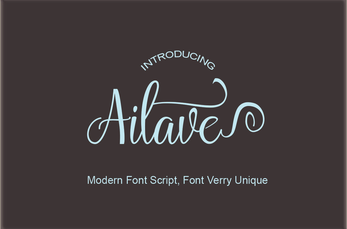 Ailave Font - Featured Image