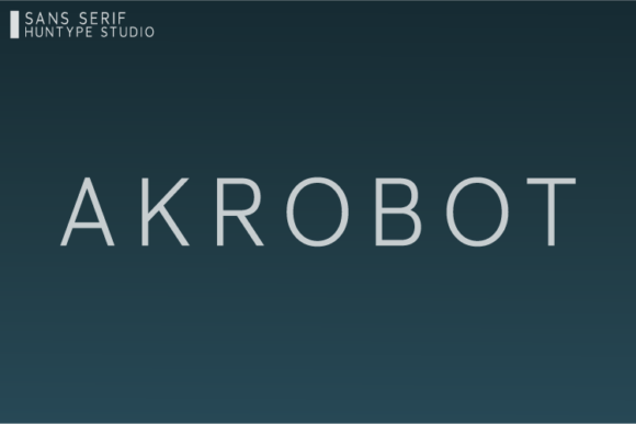 Akrobot Font - Featured Image