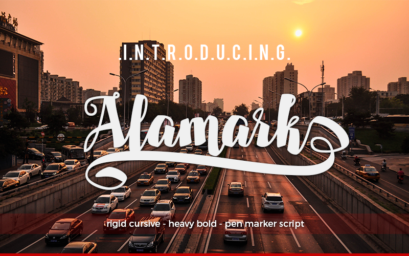 Alamark Font - Featured Image