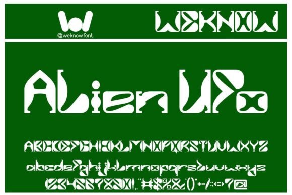 Alien Ufo Font - Featured Image