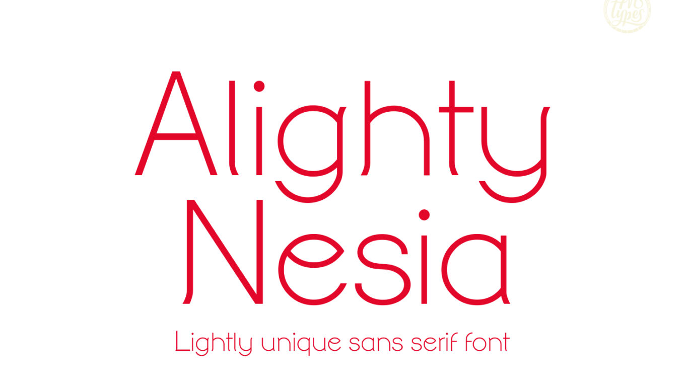 Alighty Nesia Font - Featured Image