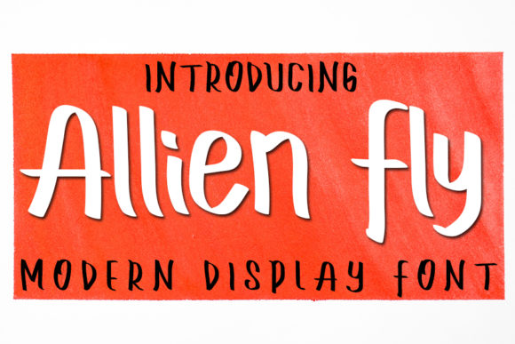 Allien Fly Font - Featured Image