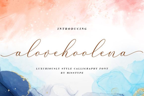Alove Hoolena Font - Featured Image