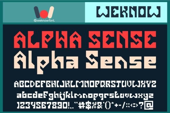 Alpha Sense Font - Featured Image