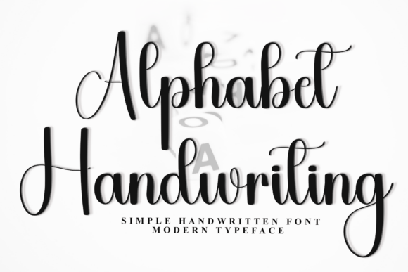 Alphabet Handwriting Font - Featured Image