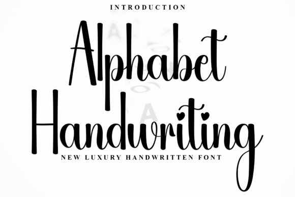 Alphabet Handwriting Font - Featured Image