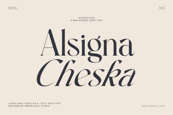 Alsgina Cheska Font - Featured Image