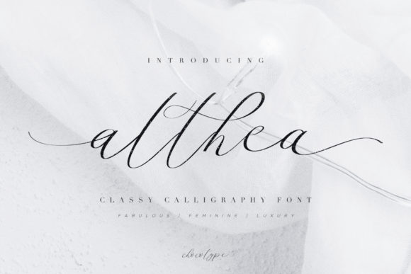 Althea Script Font - Featured Image