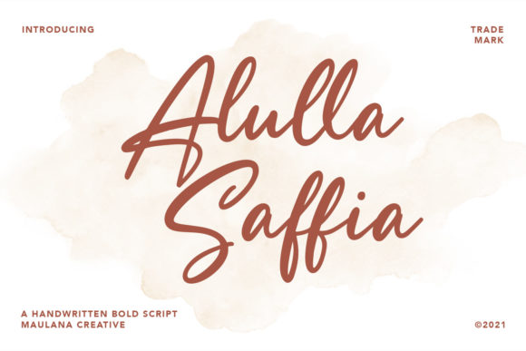 Alulla Saffia Font - Featured Image