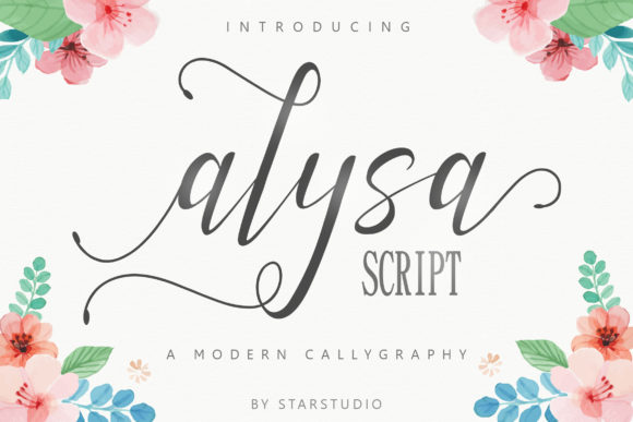 Alysa Script Font - Featured Image