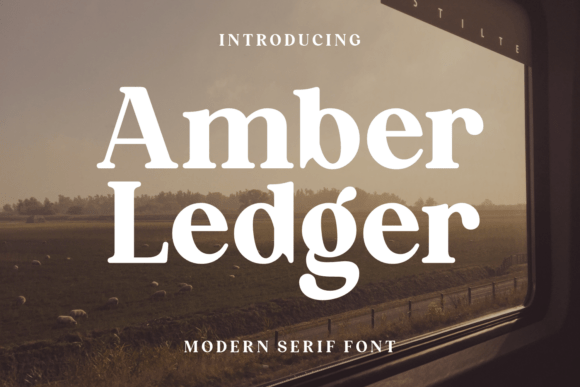 Amber Ledger Font - Featured Image