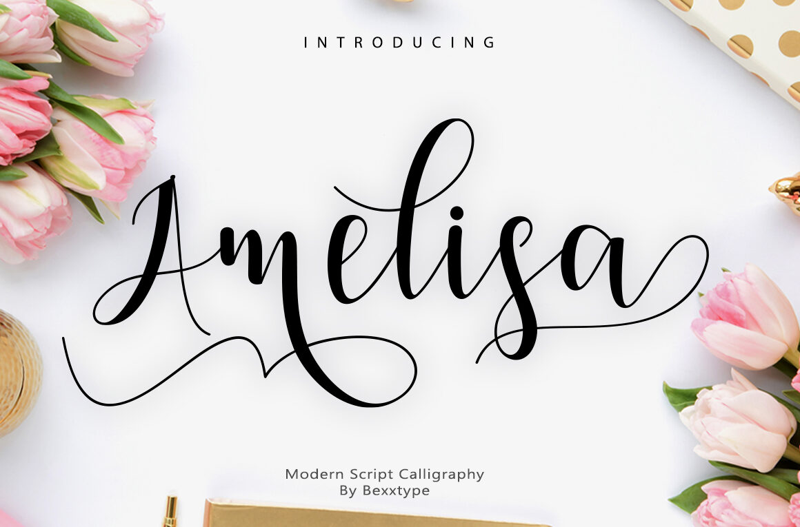 Amelisa Script Font - Featured Image