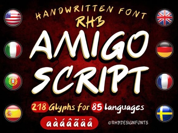 Amigo Script Font - Featured Image