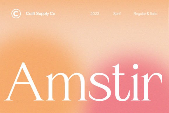 Amstir Font - Featured Image