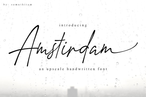 Amstirdam Font - Featured Image