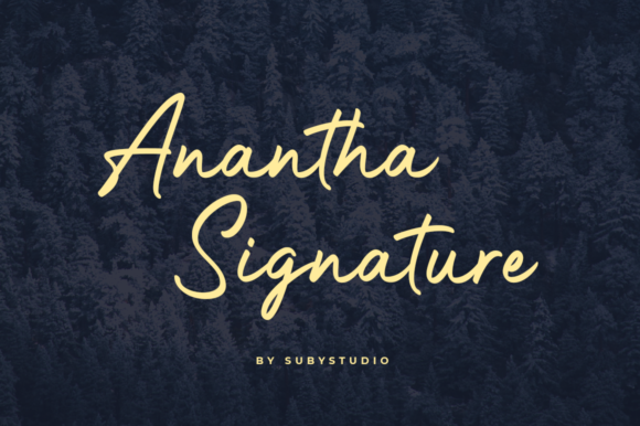 Anantha Signature Font - Featured Image