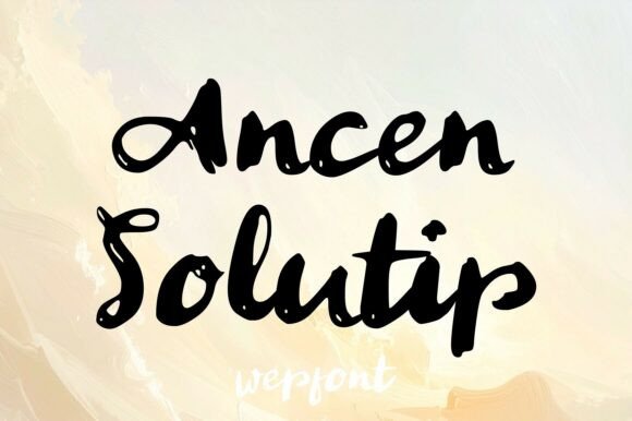 Ancen Solutip Font - Featured Image