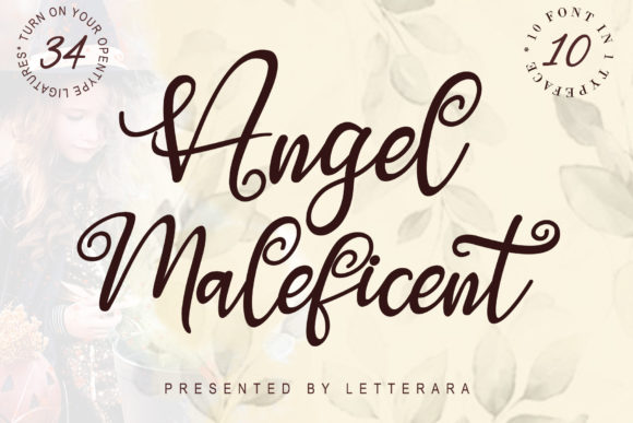 Angel Maleficent Font - Featured Image