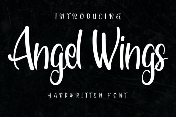 Angel Wings Font - Featured Image