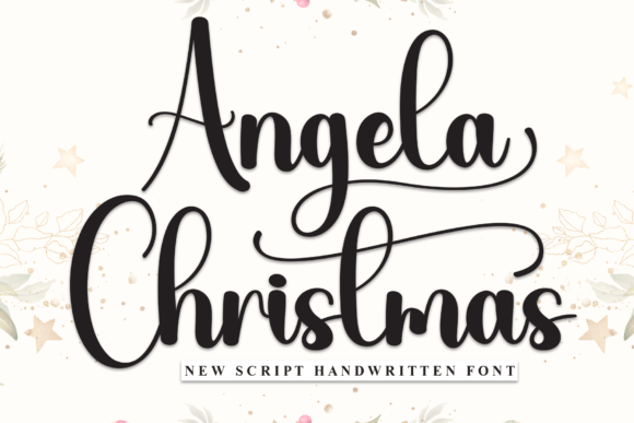 Angela Christmas Font - Featured Image