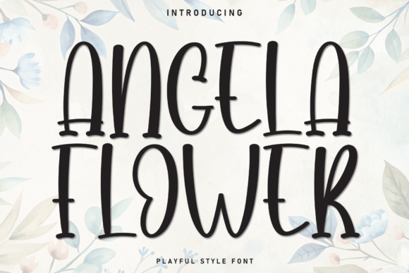 Angela Flower Font - Featured Image