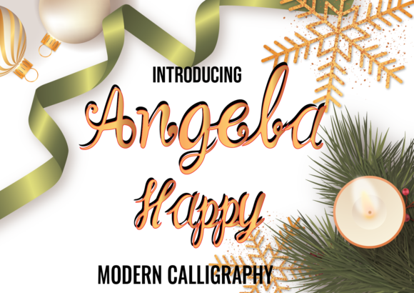Angela Happy Font - Featured Image