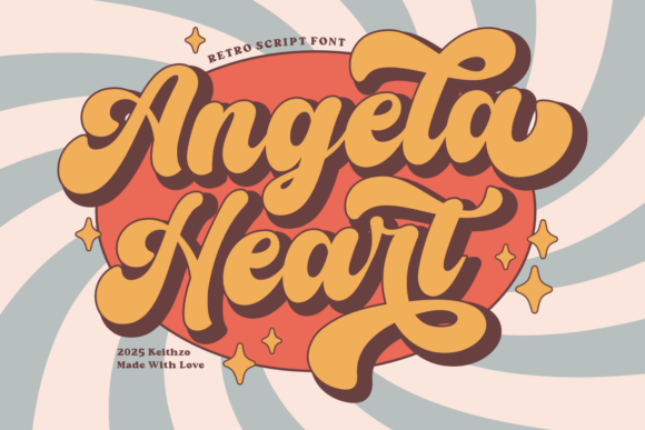 Angela Heart Font - Featured Image