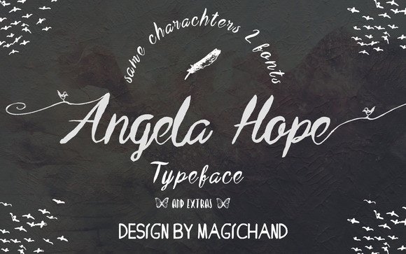 Angela Hope Font - Featured Image