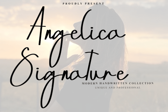 Angelica Signature Font - Featured Image