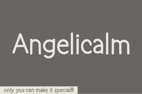 Angelicalm Font - Featured Image